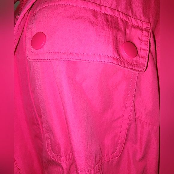 Ava & Viv NWOT Pink Sporty Drawstring Waist Anorak Jacket Plus Size 1X - Picture 5 of 8